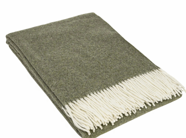 HYGGE HOME KASHMIIR/MERIINO VILLANE PLEED  140x200cm KHAKI