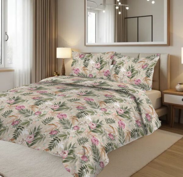 HYGGE HOME satiinvoodipesu komplekt MARIA ROSE 220x200cm, 2x50x70cm