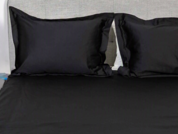 HYGGE HOME satiinvoodipesu TC300 BLACK 150x210cm, 50x60cm