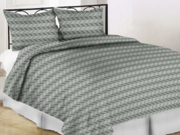 HYGGE HOME satiinvoodipesu TC300 HUGO GREY 150x210cm, 50x60cm