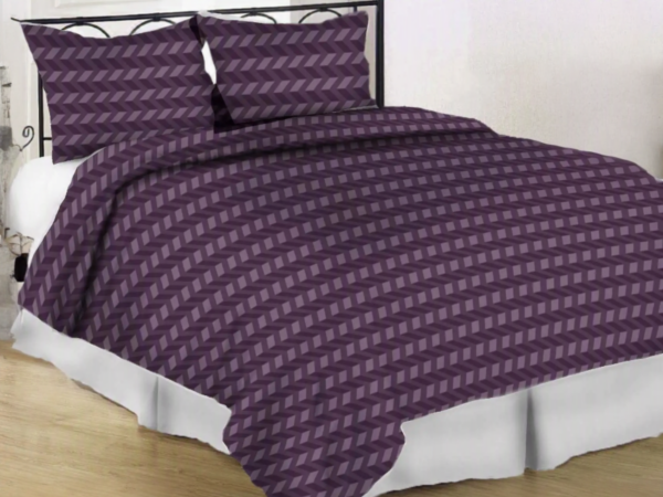 HYGGE HOME satiinvoodipesu TC300 HUGO PLUM 150x210cm, 50x60cm