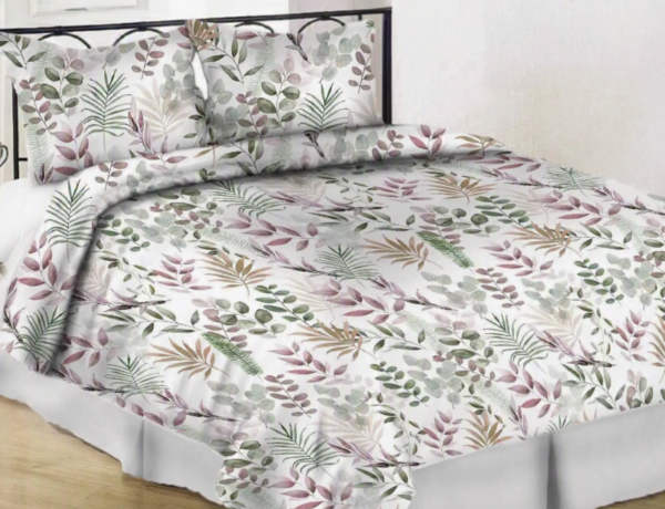 HYGGE HOME satiinvoodipesu TC300 ROSE GREEN 220x205cm, 2x50x70cm